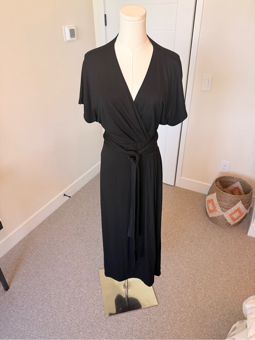 Ruti Black Wrap Dress